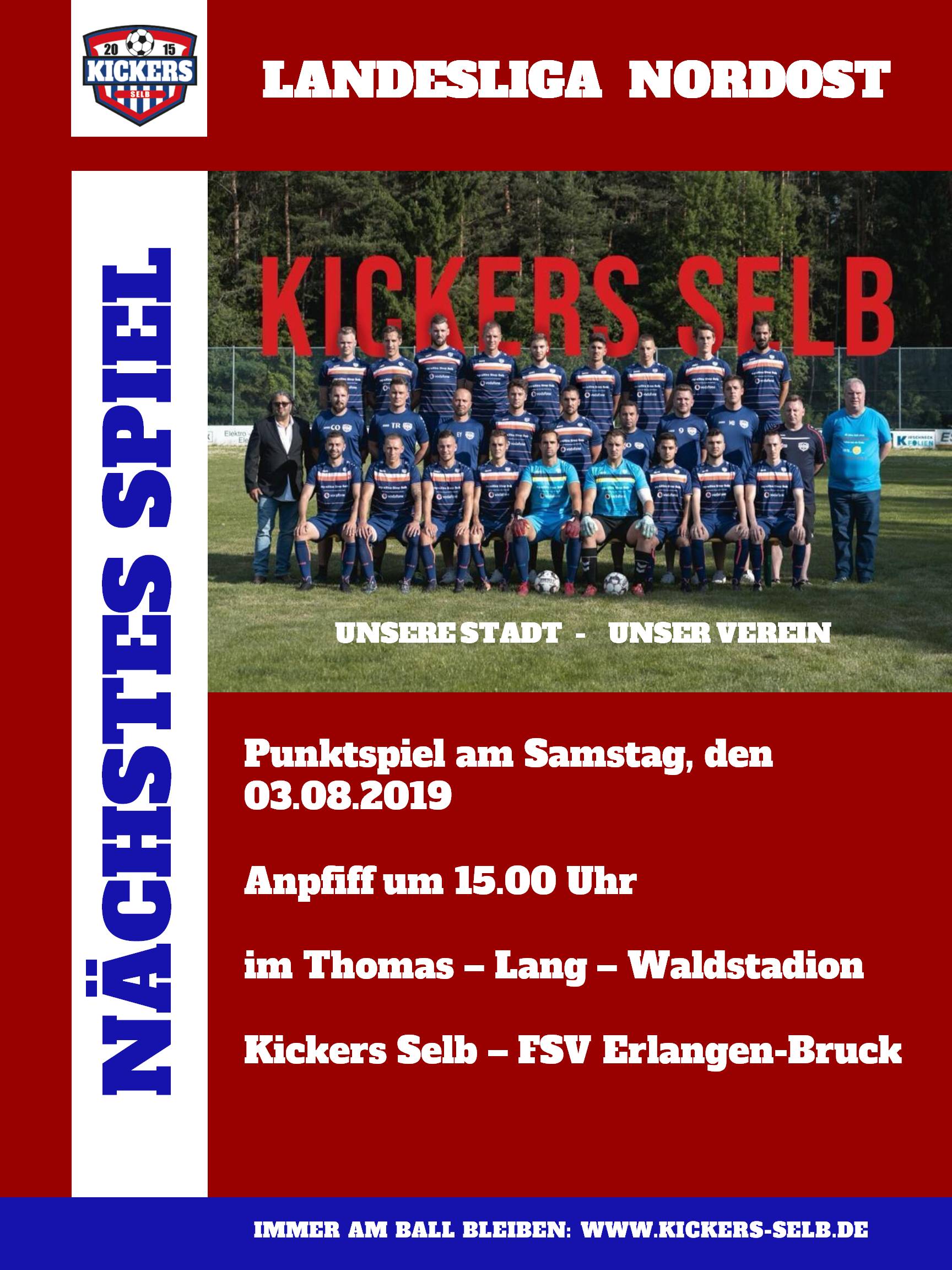 plakat kickers selb erlangen